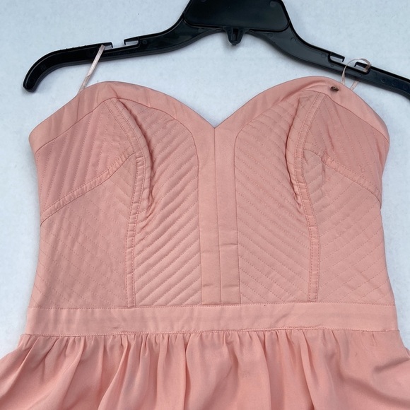 NEW GUESS Strapless Solid Ikat Pink Dress SZ 10 - Picture 6 of 6
